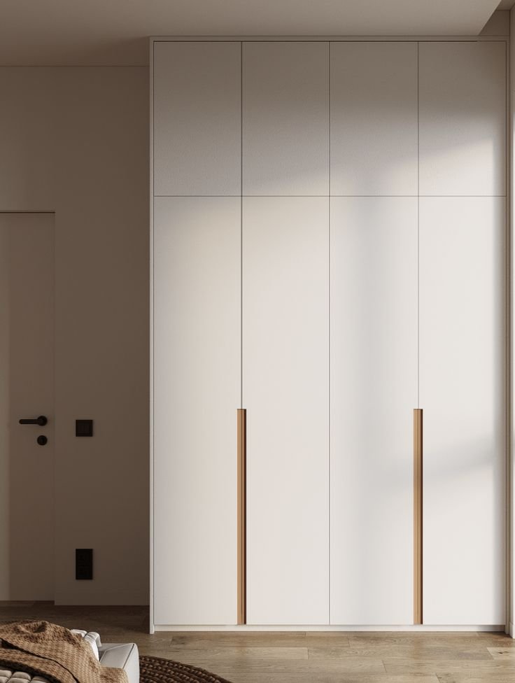 Warm wooden bedroom