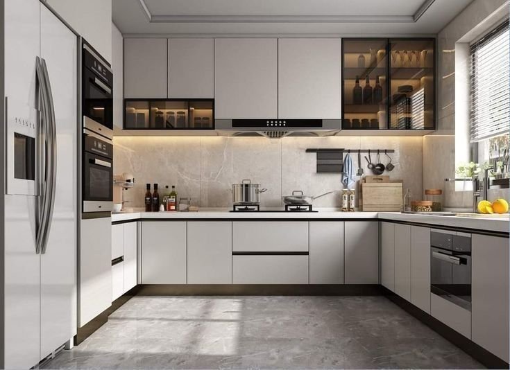 Handleless kitchen design